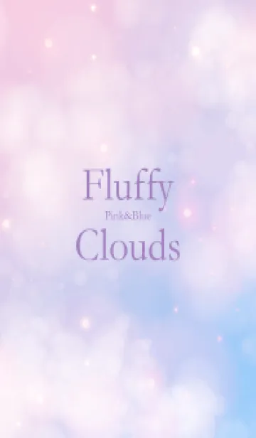 [LINE着せ替え] Fluffy Clouds Pink&Blue - MEKYM 9の画像1