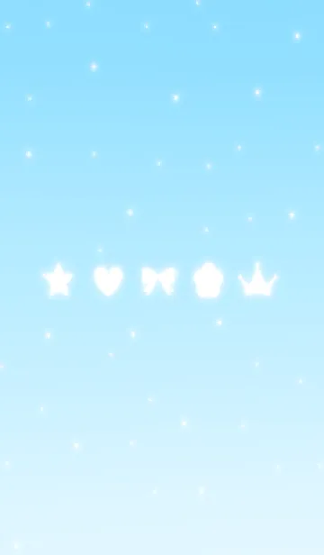 [LINE着せ替え] キラキラ -light blue-の画像1