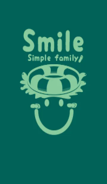 [LINE着せ替え] スマイル＆サマー ホリーグリーンの画像1