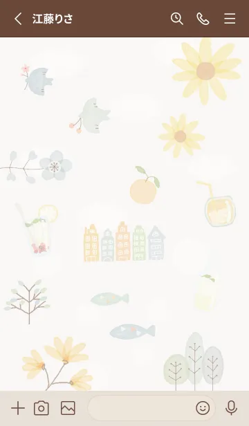 [LINE着せ替え] brown♡素敵な夏を03_1の画像2