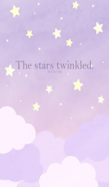 [LINE着せ替え] The stars twinkled - PURPLE 5の画像1