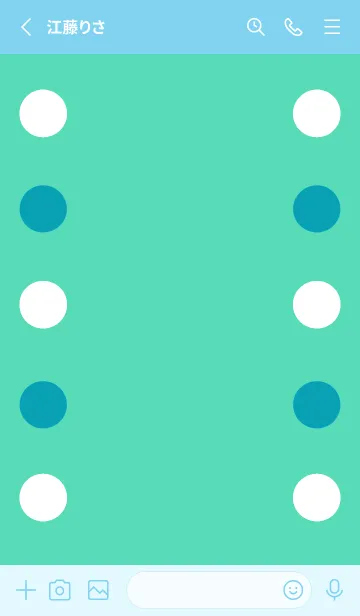 [LINE着せ替え] シンプルドット -51の画像2