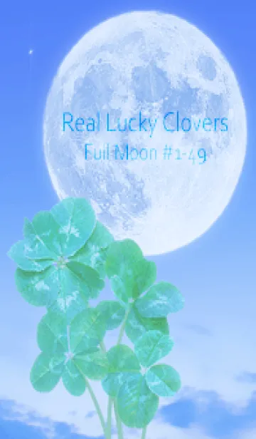 [LINE着せ替え] Real Lucky Clovers Full Moon #1-49の画像1