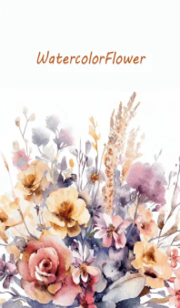 [LINE着せ替え] Watercolor Dry Flower-hisatoto-23の画像1