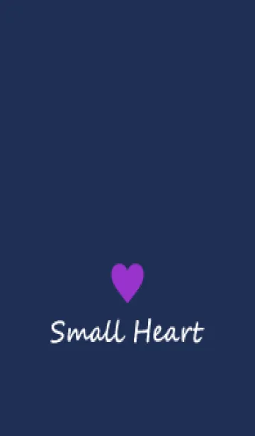 [LINE着せ替え] Small Heart *Navy Purple 17*の画像1