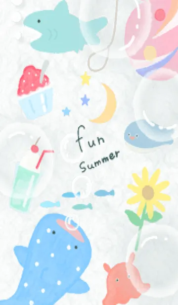 [LINE着せ替え] bluegreen♡夏の散歩05_1の画像1