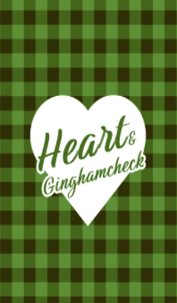 [LINE着せ替え] ハート ギンガムチェック 60の画像1