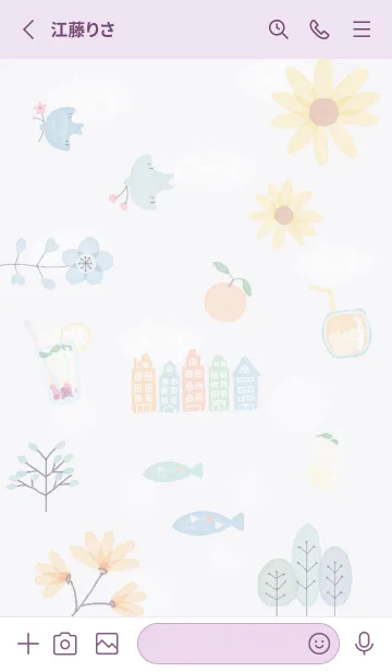 [LINE着せ替え] violet♡素敵な夏を04_1の画像2