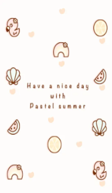 [LINE着せ替え] Lovely pastel summer 3 :)の画像1