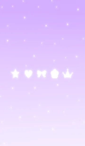 [LINE着せ替え] キラキラ -light purple-の画像1