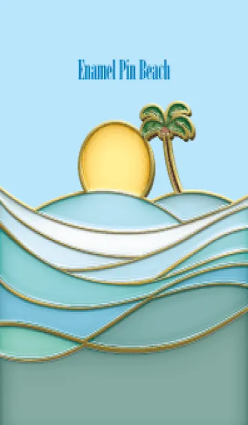 [LINE着せ替え] Enamel Pin Beach 133の画像1