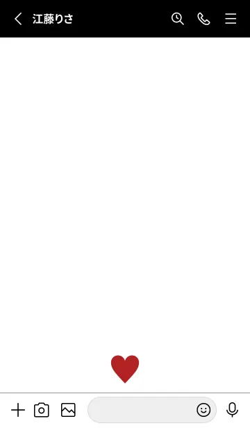 [LINE着せ替え] RED HEART WHITE - 29 -の画像2