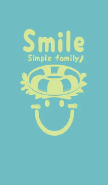 [LINE着せ替え] スマイル＆サマー 淡水色の画像1