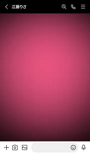 [LINE着せ替え] Dark Pink Neon Theme V5 (JP)の画像2