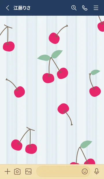 [LINE着せ替え] さくらんぼ ランダム25の画像2