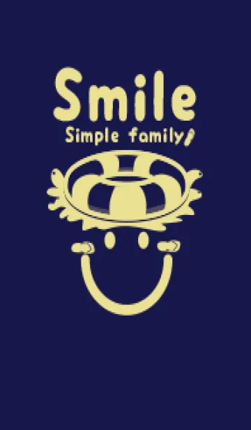 [LINE着せ替え] スマイル＆サマー 鉄紺の画像1