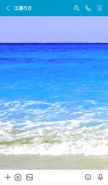 [LINE着せ替え] The Beach Theme 15の画像2