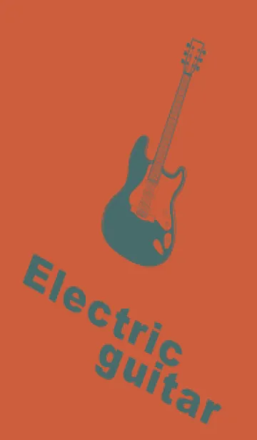 ELECTRIC GUITAR CLR 樺色のLINE着せ替え