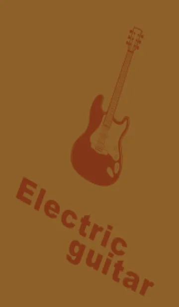 [LINE着せ替え] ELECTRIC GUITAR CLR タバコブラウンの画像1