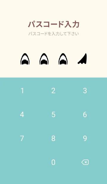 [LINE着せ替え] モノクロのサメ2 ピンクと水色の画像4