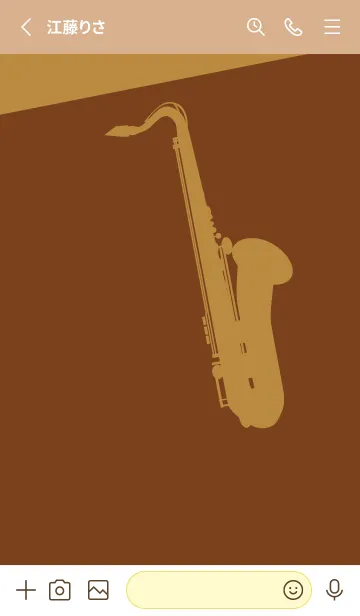 [LINE着せ替え] Saxophone CLR テラローザの画像2