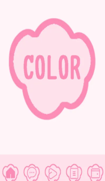 [LINE着せ替え] pink color U31の画像1
