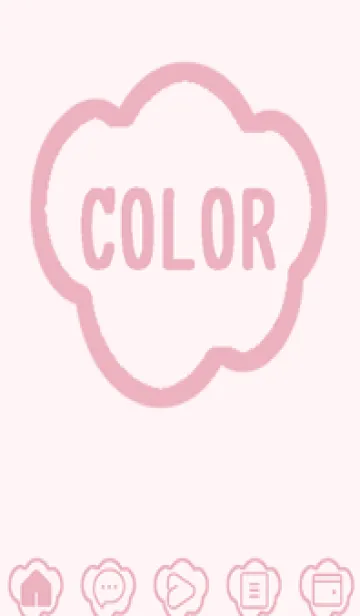 [LINE着せ替え] pink color U35の画像1