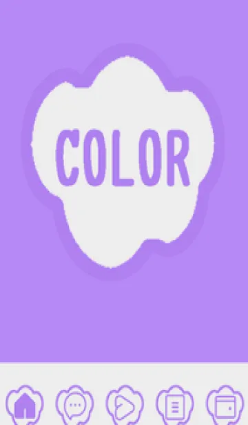 [LINE着せ替え] purple color U31の画像1