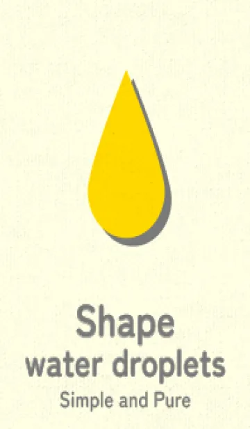 [LINE着せ替え] 水滴のきせかえ タンポポ色の画像1