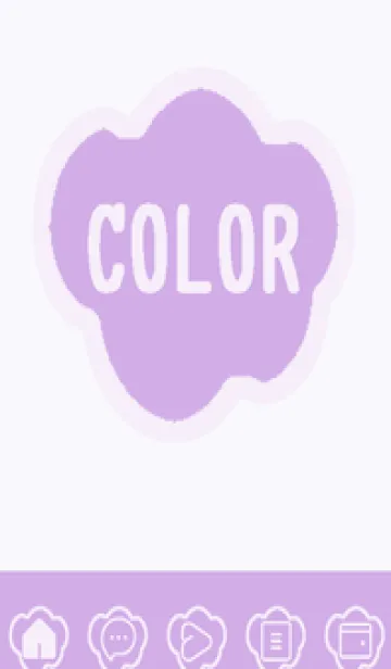 [LINE着せ替え] purple color U32の画像1