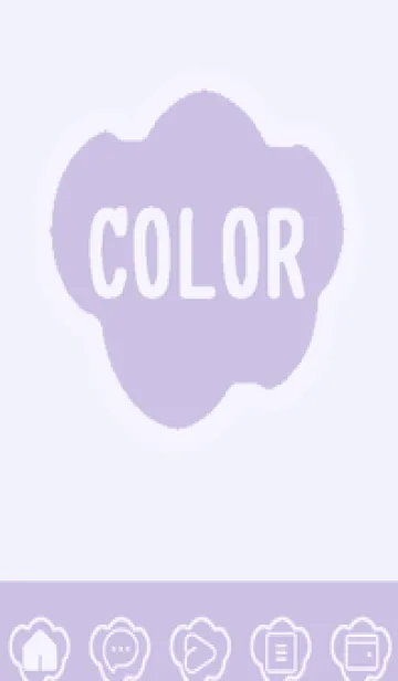 [LINE着せ替え] purple color U34の画像1
