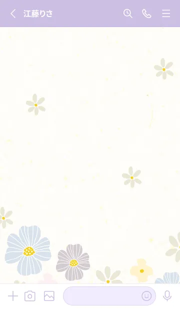 [LINE着せ替え] かわいいお花 大人19の画像2