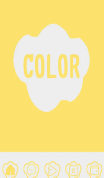 [LINE着せ替え] yellow color U31の画像1