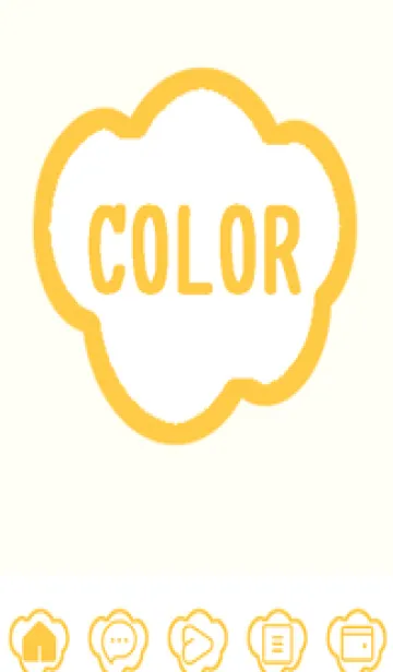 [LINE着せ替え] yellow color U33の画像1