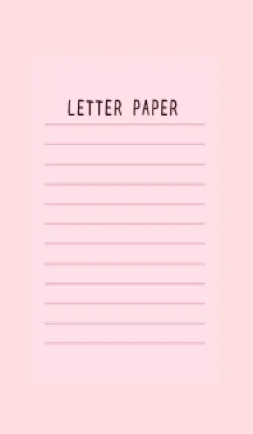 [LINE着せ替え] カラー便箋/ピンクの画像1