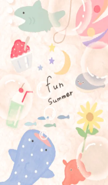 [LINE着せ替え] orange♡夏の散歩13_1の画像1