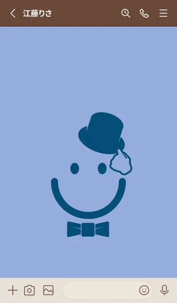 [LINE着せ替え] スマイル＆紳士 ファウンテンブルーの画像2