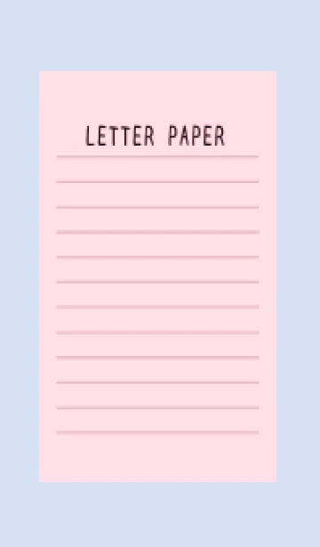 [LINE着せ替え] カラー便箋/ピンク/ブルーグレイの画像1