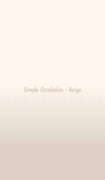 [LINE着せ替え] Simple Gradation - Beigeの画像1