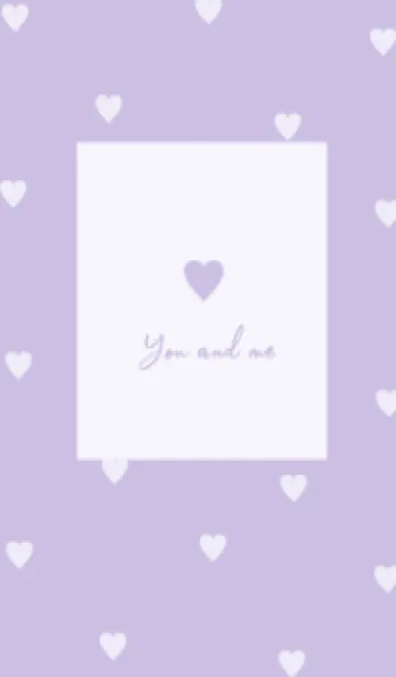 [LINE着せ替え] pattern_heart (lavender)の画像1