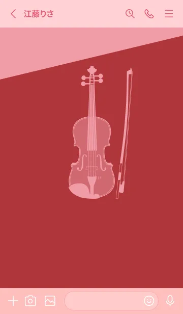 [LINE着せ替え] Violin CLR ローズマダーの画像2