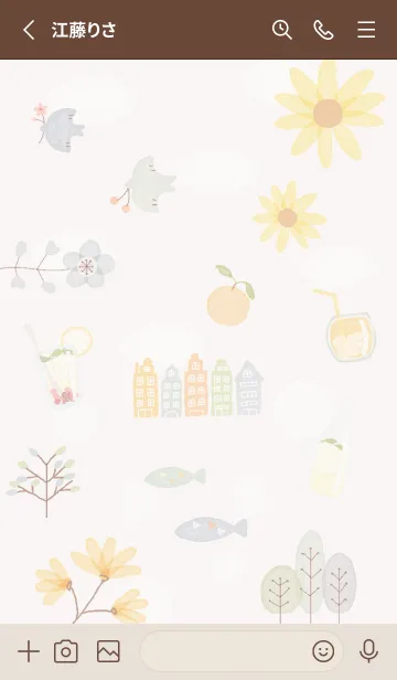 [LINE着せ替え] pinkbrown♡素敵な夏を08_1の画像2