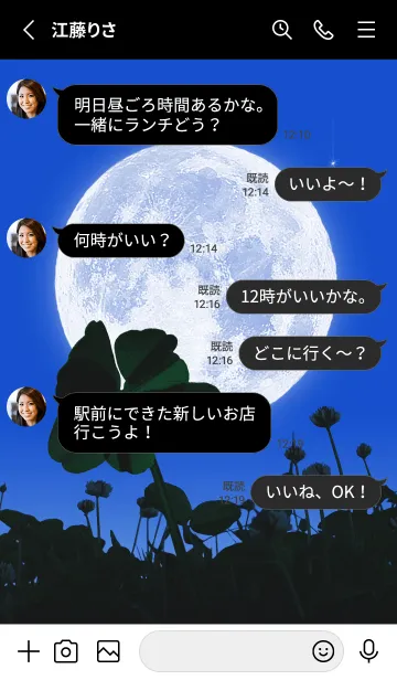 [LINE着せ替え] 七つ葉のクローバー & Full Moon #1-32の画像3