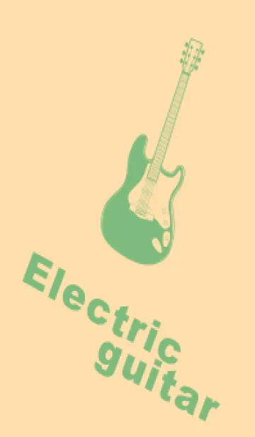 [LINE着せ替え] ELECTRIC GUITAR CLR ペールクリームの画像1