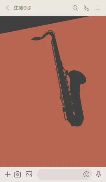 [LINE着せ替え] Saxophone CLR キャメルの画像2