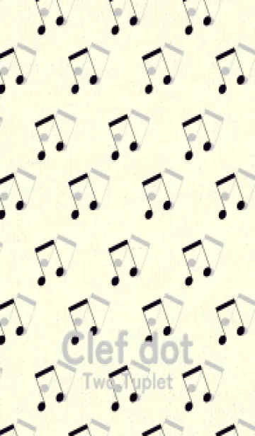 [LINE着せ替え] 2連符柄  漆黒の画像1