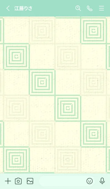 [LINE着せ替え] 和音 市松模様 音符  Pale White Lilyの画像2