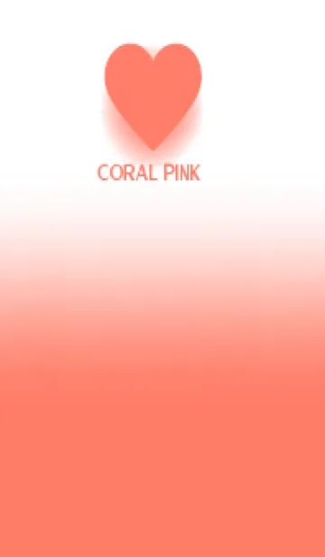 [LINE着せ替え] Coral Pink & White Theme V.5 (JP)の画像1