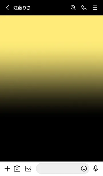 [LINE着せ替え] Black & Blonde Yellow Theme V.5 (JP)の画像2