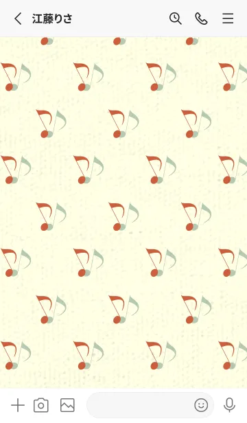 [LINE着せ替え] Clef dot 樺色の画像2